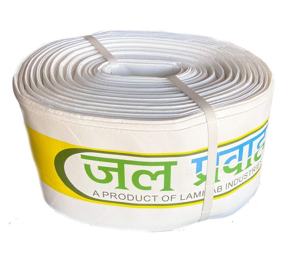 Jal Pravah ISI HDPE Lapeta Pipe With Puncture Kit (Laminated Polyethylene Woven Fabric Pipes) For Water Supply
