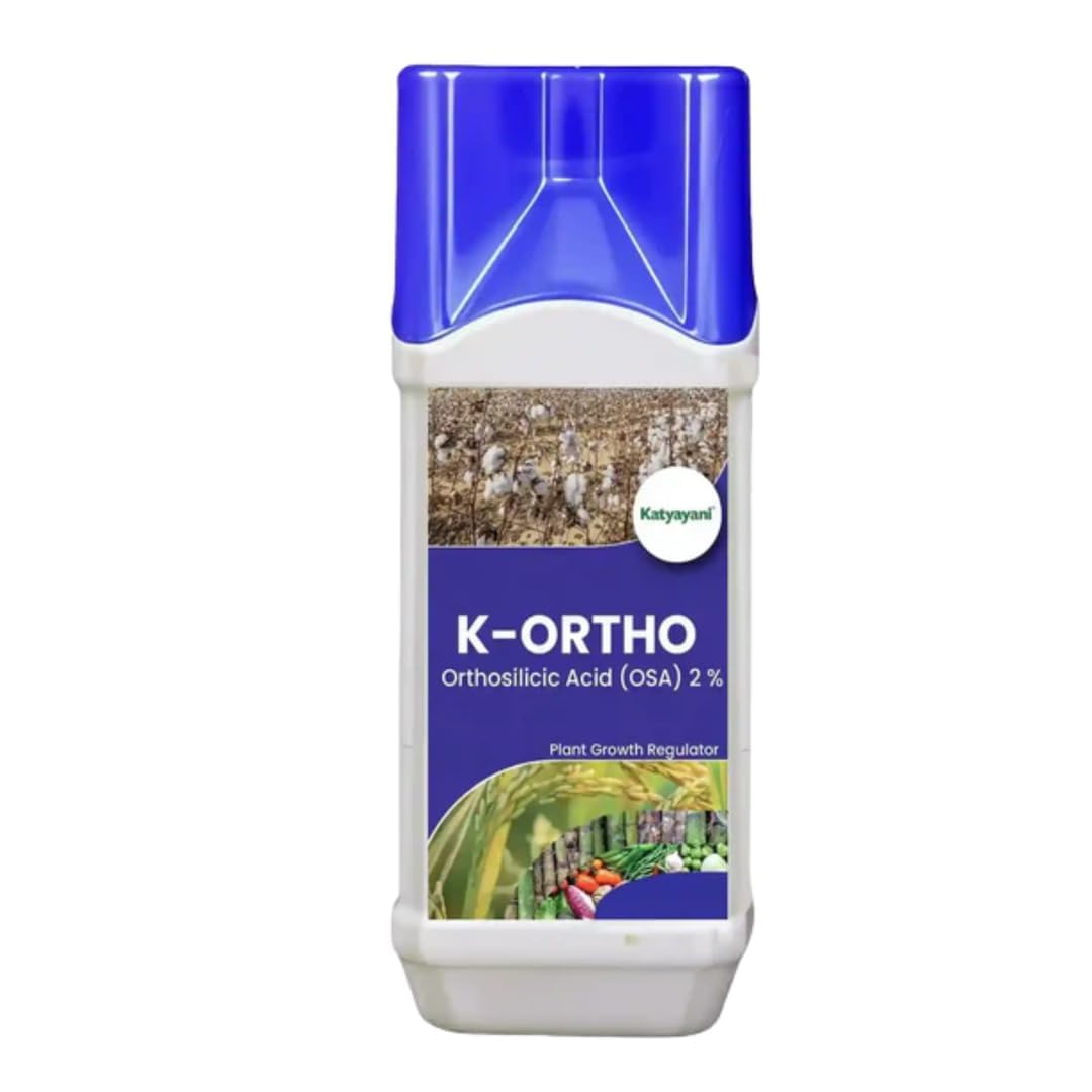 Katyayani K-Ortho | Ortho Silicic Acid (OSA) 2% | Plant Growth Regulator for Improved Crop Health & Resilience | Suitable for Indoor & Outdoor Plants | 1L x 1