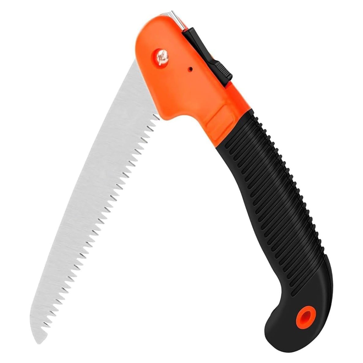 Veltrix 8-inch Folding Pruning Saw | Sharp Carbon Steel Blade for Tree Trimming & Wood Cutting | Compact Foldable Hand Saw with Safety Lock for Gardening, Camping, Survival, and Outdoor Use
