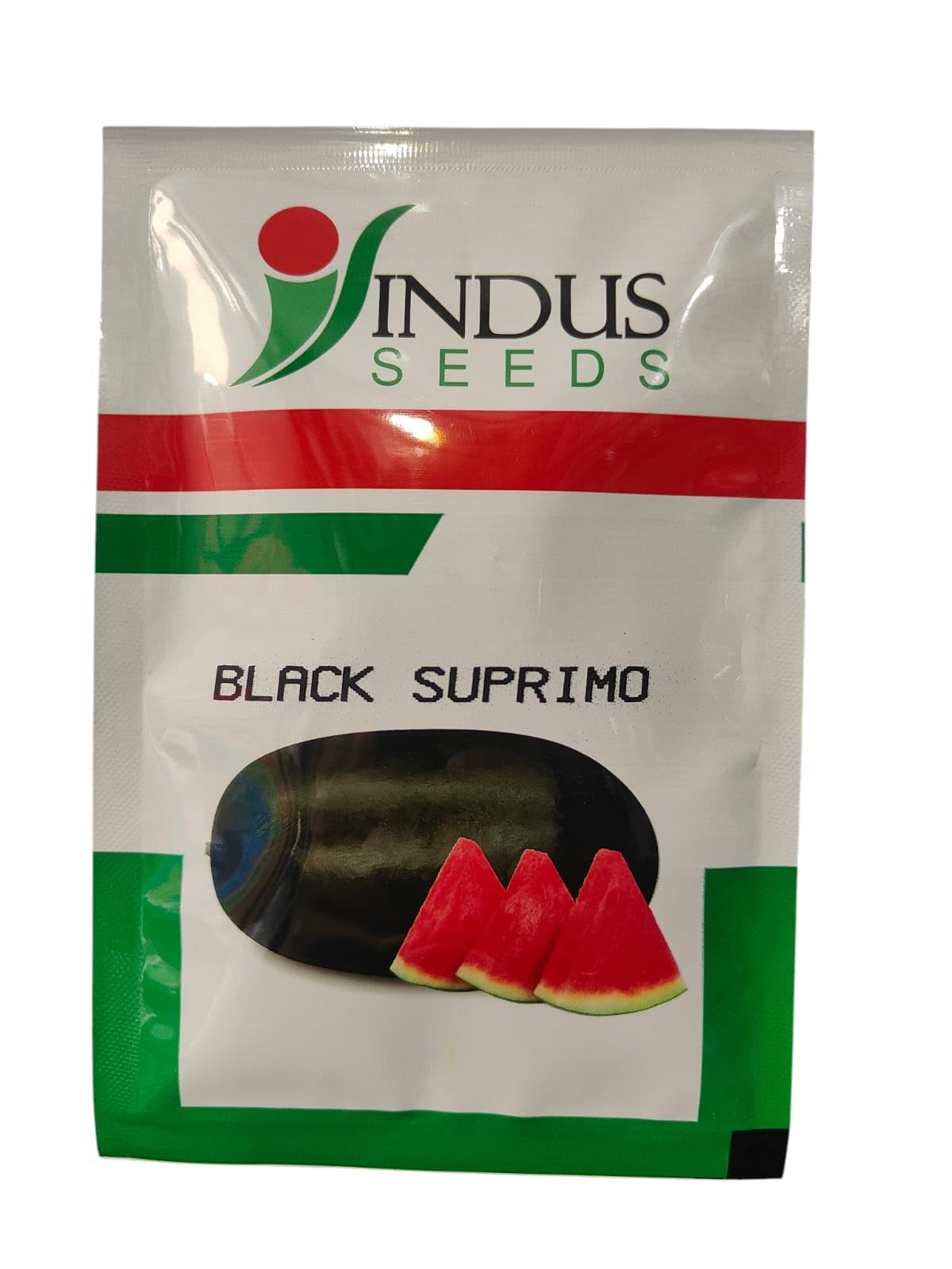 Indus Seeds F1 Hybrid Watermelon Black Supremo Seeds, 1000 seeds Packet