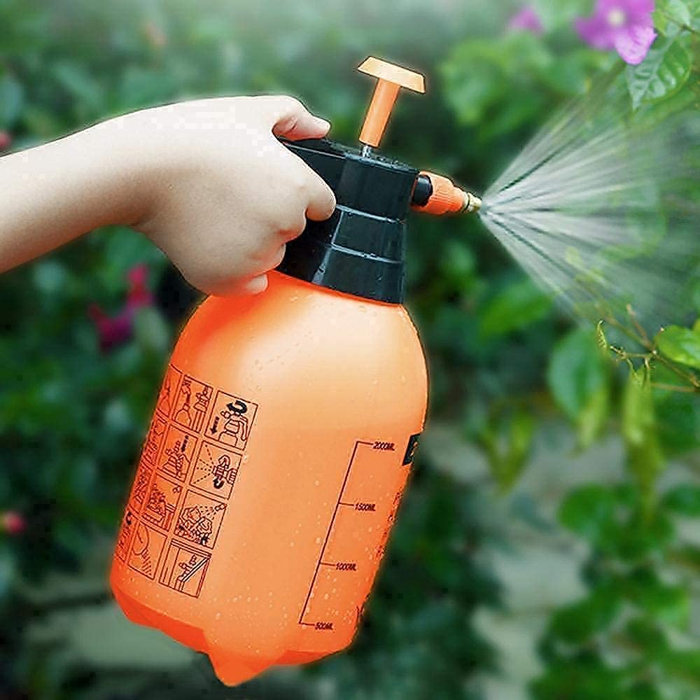 Y MOX Pressure Spray Pump (2L) - Gardening Water Pump Sprayer for Home Garden - Plant Watering Can with Adjustable Nozzle - Ideal for House Plants, Garden Plants, and Lawn