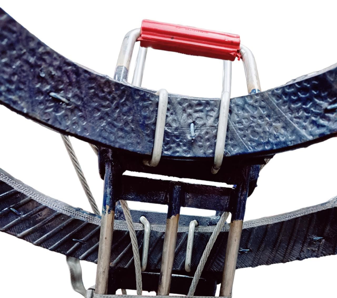 K M Technical PARTS Stainless Steel Coconut Tree Climbing Machine with Three Rod - Heavy Duty - Standing - Image 2