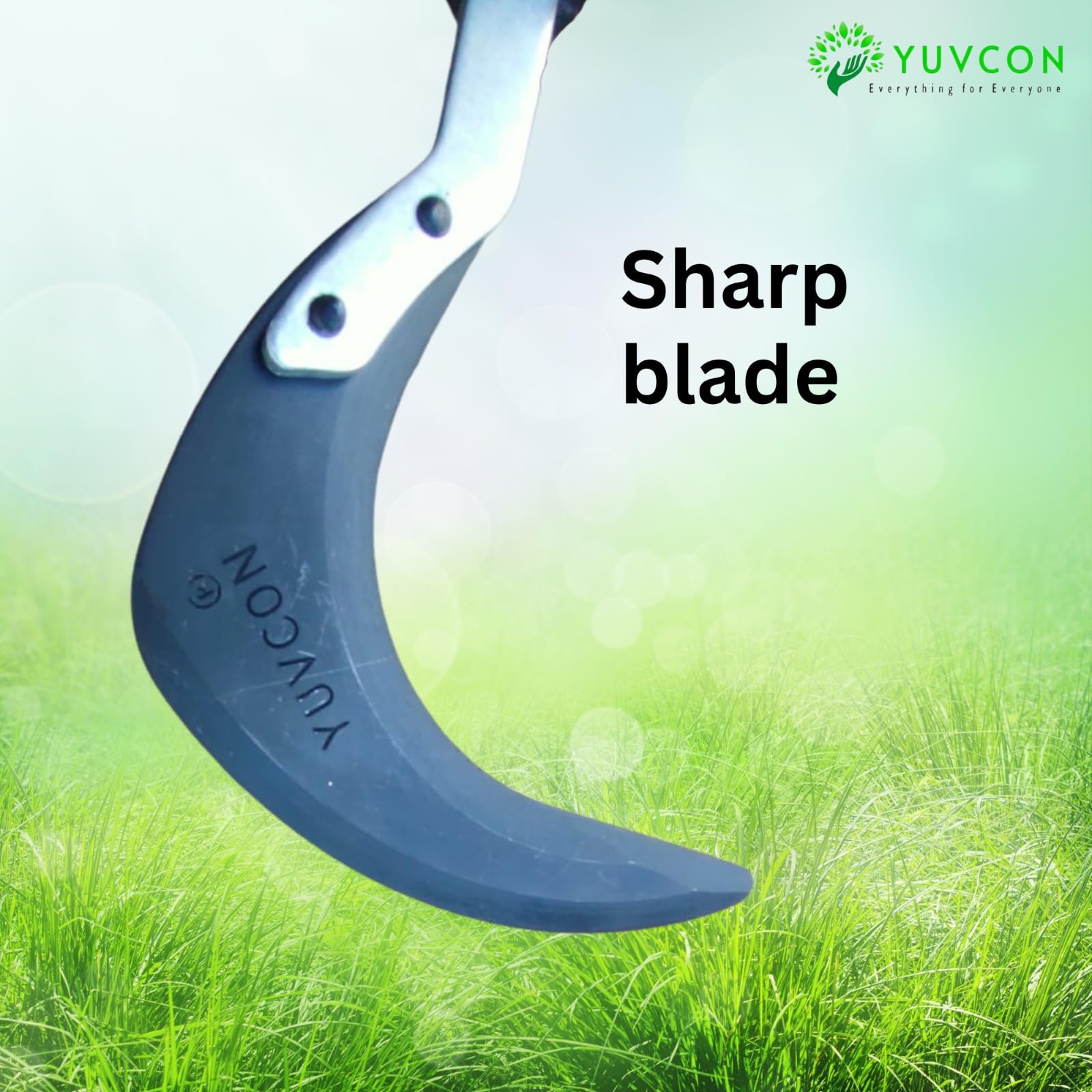 Yuvcon Weeding Hook Curved Saw/Khurpi (Fiber Handle), Traditional Handsaw Light Weight for Grass and Weed Removing,Gardening and Agriculture Purpose, Hand-Powered Grass Cutter (5 inch) - Image 3