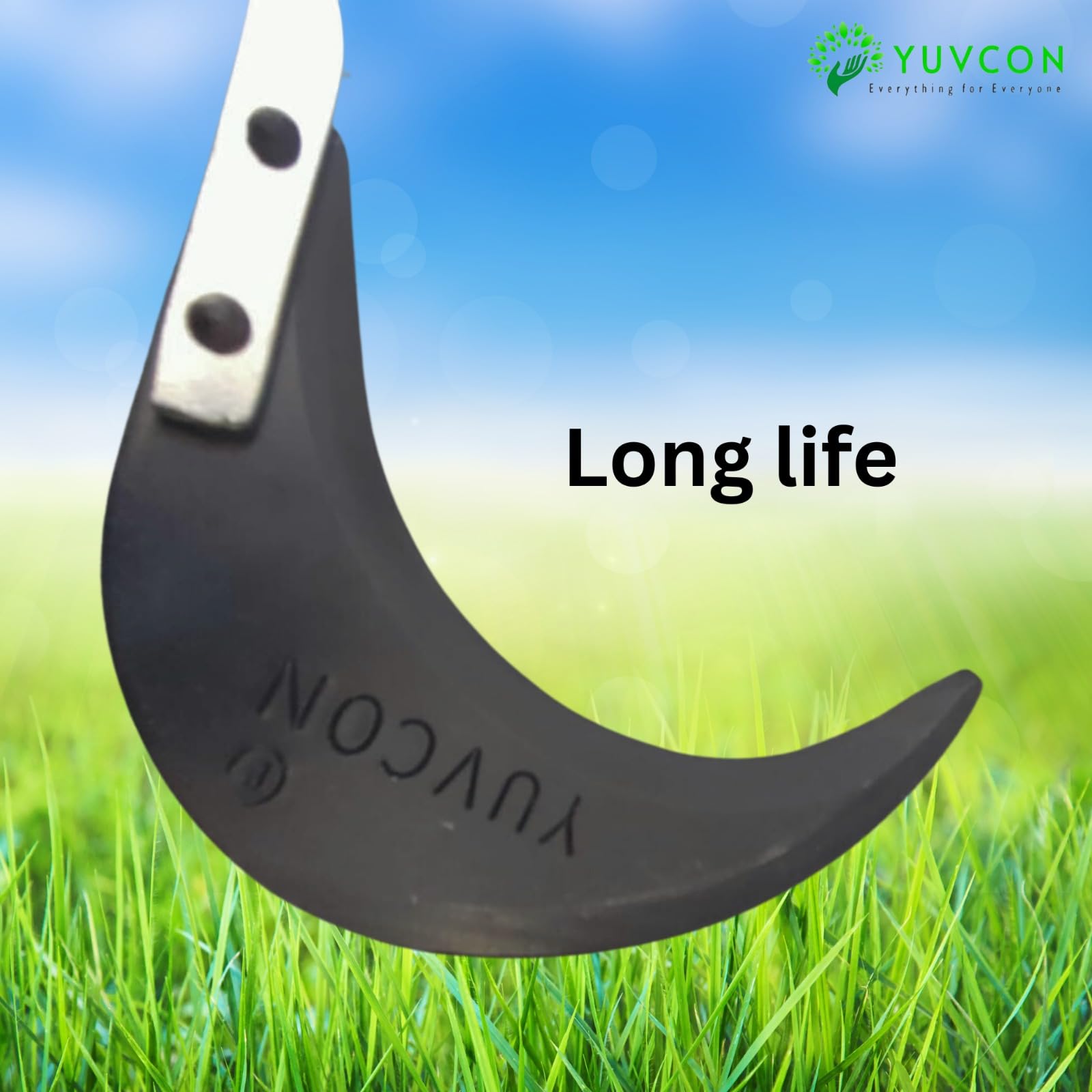 Yuvcon Weeding Hook Curved Saw/Khurpi (Fiber Handle), Traditional Handsaw Light Weight for Grass and Weed Removing,Gardening and Agriculture Purpose, Hand-Powered Grass Cutter (5 inch) - Image 5