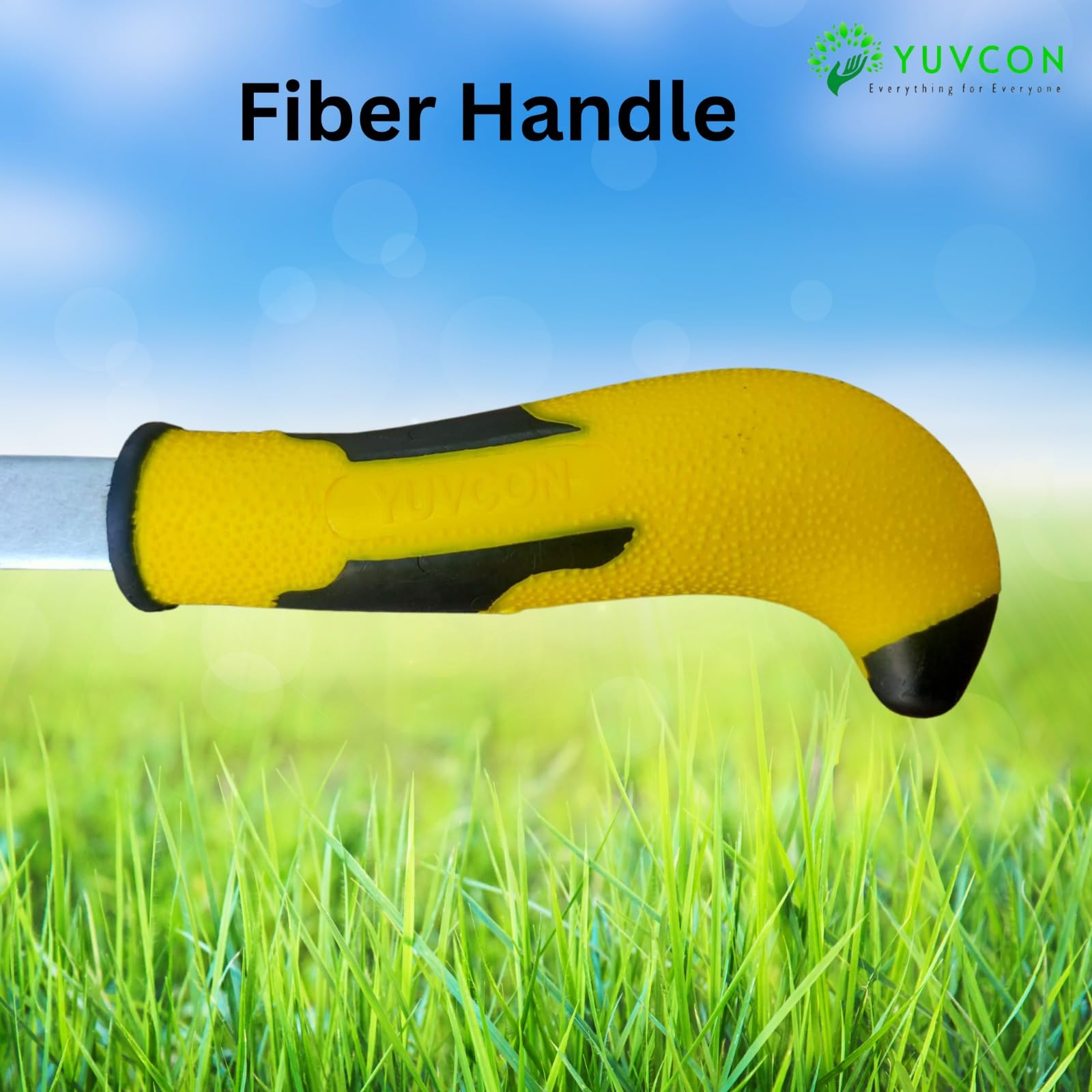 Yuvcon Weeding Hook Curved Saw/Khurpi (Fiber Handle), Traditional Handsaw Light Weight for Grass and Weed Removing,Gardening and Agriculture Purpose, Hand-Powered Grass Cutter (5 inch) - Image 2