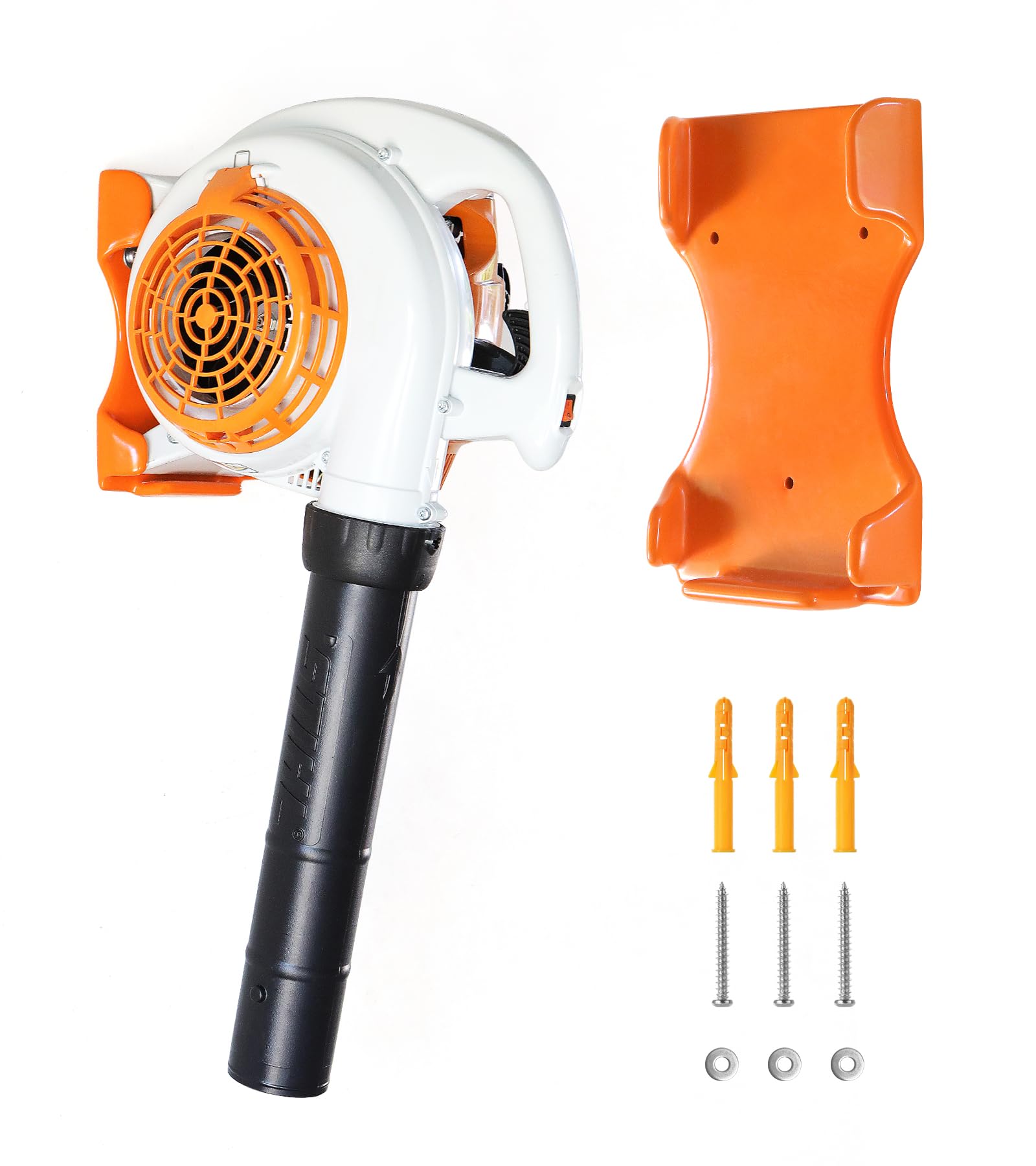 OSROENE Leaf Blower Hanger, 1 Pack Handheld Blower Rack for Garage Wall, Leaf Blower Holder, Only Compatible with Stihl BG-50, BG-56, BG-66, SH-56