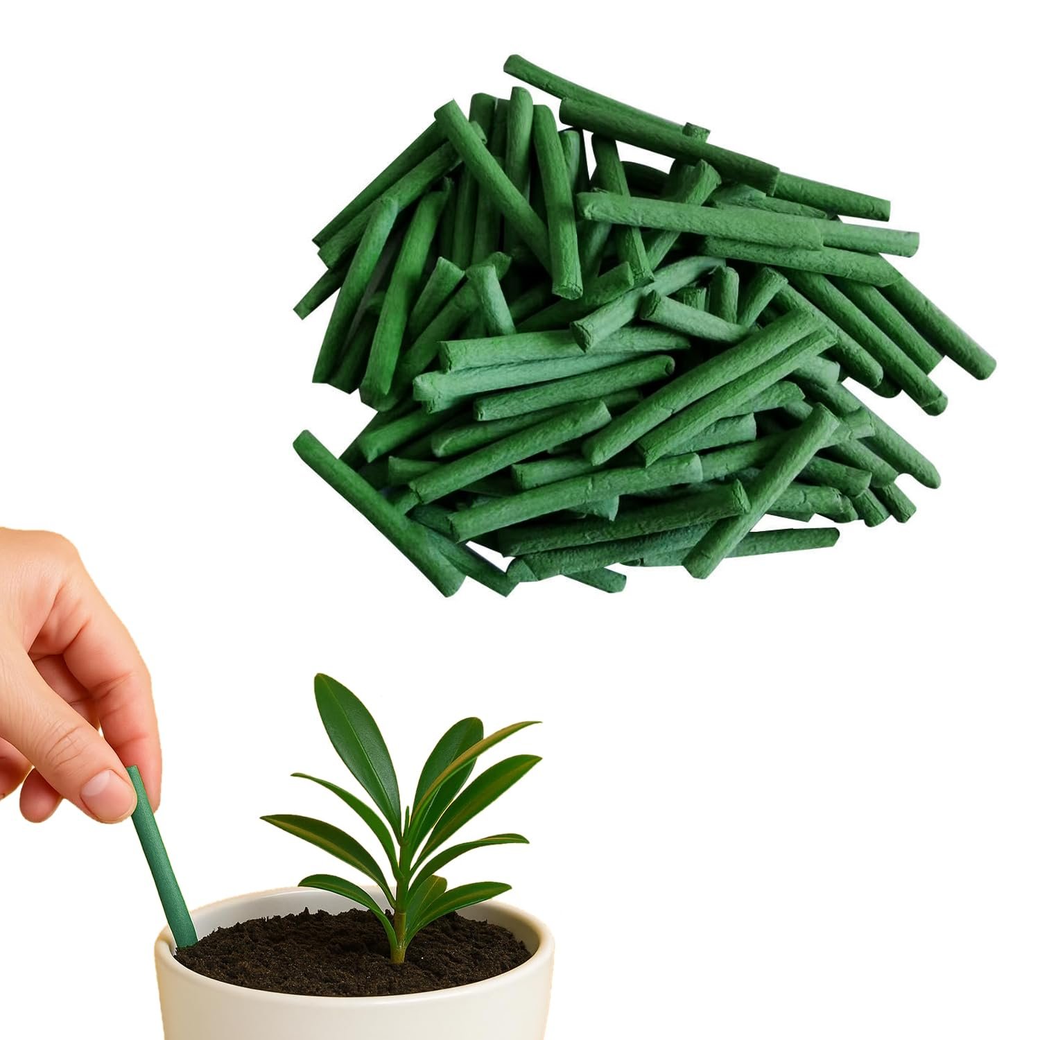 Cinagro Plant Food Sticks, Pack of 20, Slow Release Fertilizer, Natural Magic Stick for Indoor & Outdoor Potted Plants, Organic Sticks for Plants, Promotes Healthy Growth, Beautiful Flowers & Fruits