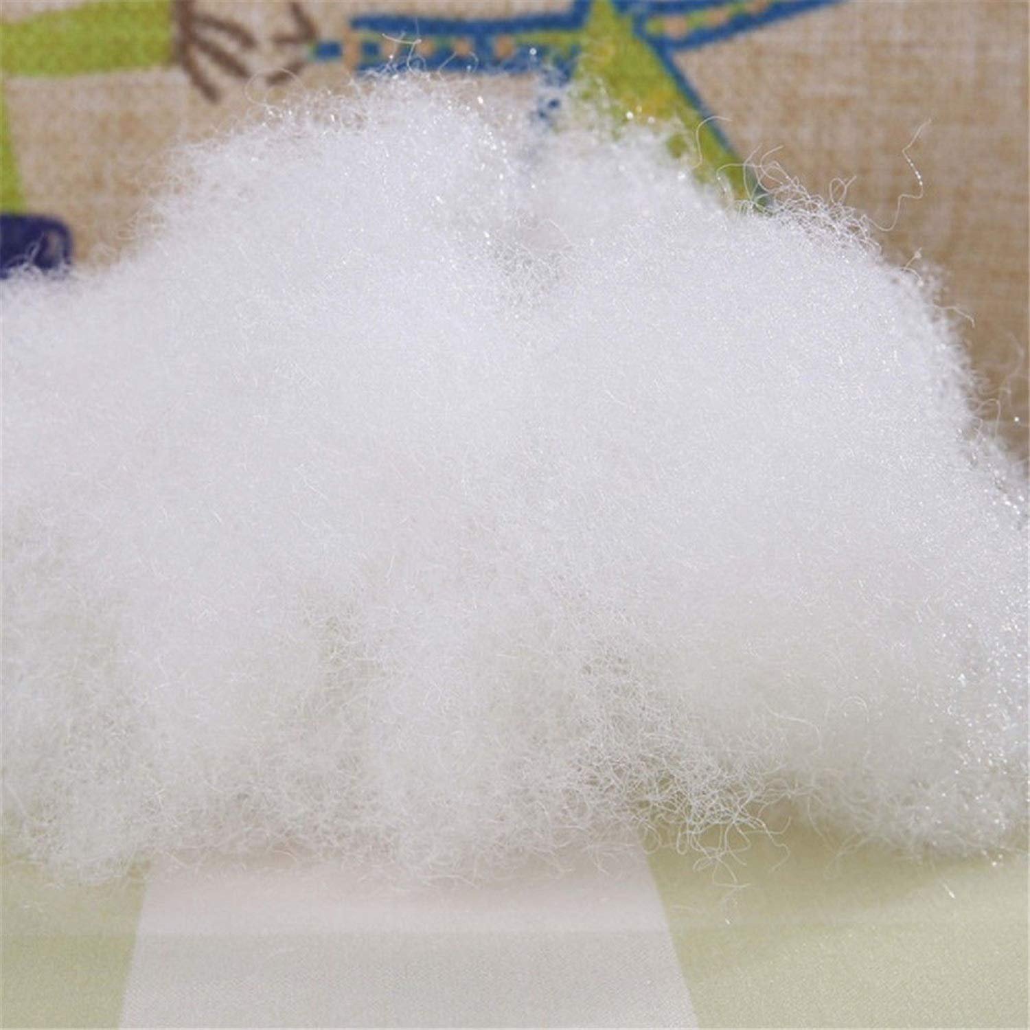 Soft Fiber 100gm | Racron Polyester Fibre Synthetic Cotton Filling for Cushion, Pillow, Teddy Bear, Toy Stuffing (100) - Image 2
